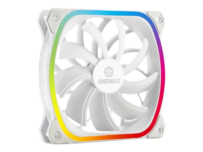 Enermax SquA RGB UCSQARGB12P-W-SG - Gehäuselüfter - 120 mm - weiß