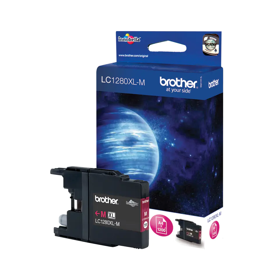 Brother LC1280XLM - Magenta - Original - Tintenpatrone - für Brother MFC-J5910DW, MFC-J6510DW, MFC-J6710DW, MFC-J6910DW Brother LC1280XLM - Magenta - Original - Tintenpatrone - für Brother MFC-J5910DW, MFC-J6510DW, MFC-J6710DW, MFC-J6910DW