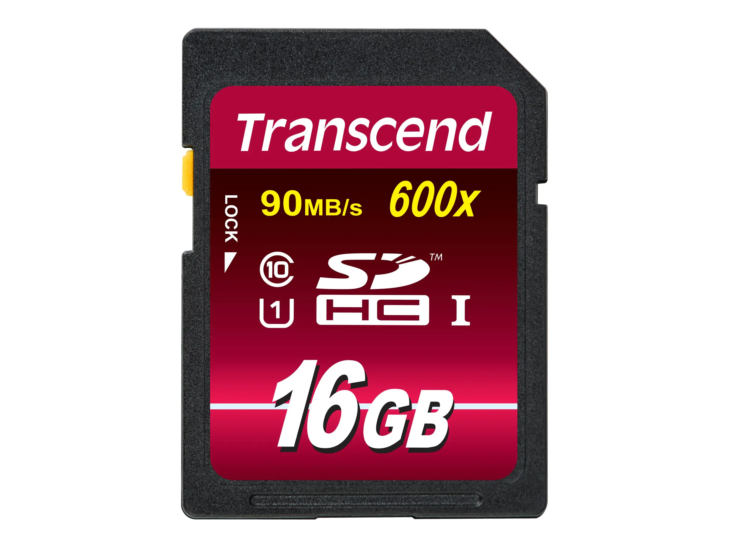 Transcend - Flash-Speicherkarte - 16 GB - Class 10 - SDHC UHS-I Transcend - Flash-Speicherkarte - 16 GB - Class 10 - SDHC UHS-I
