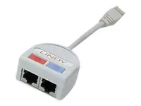 Lindy UTP Port Doubler - Netzwerk-Splitter - RJ-45 (M) zu RJ-45 (W) - UTP - CAT 6