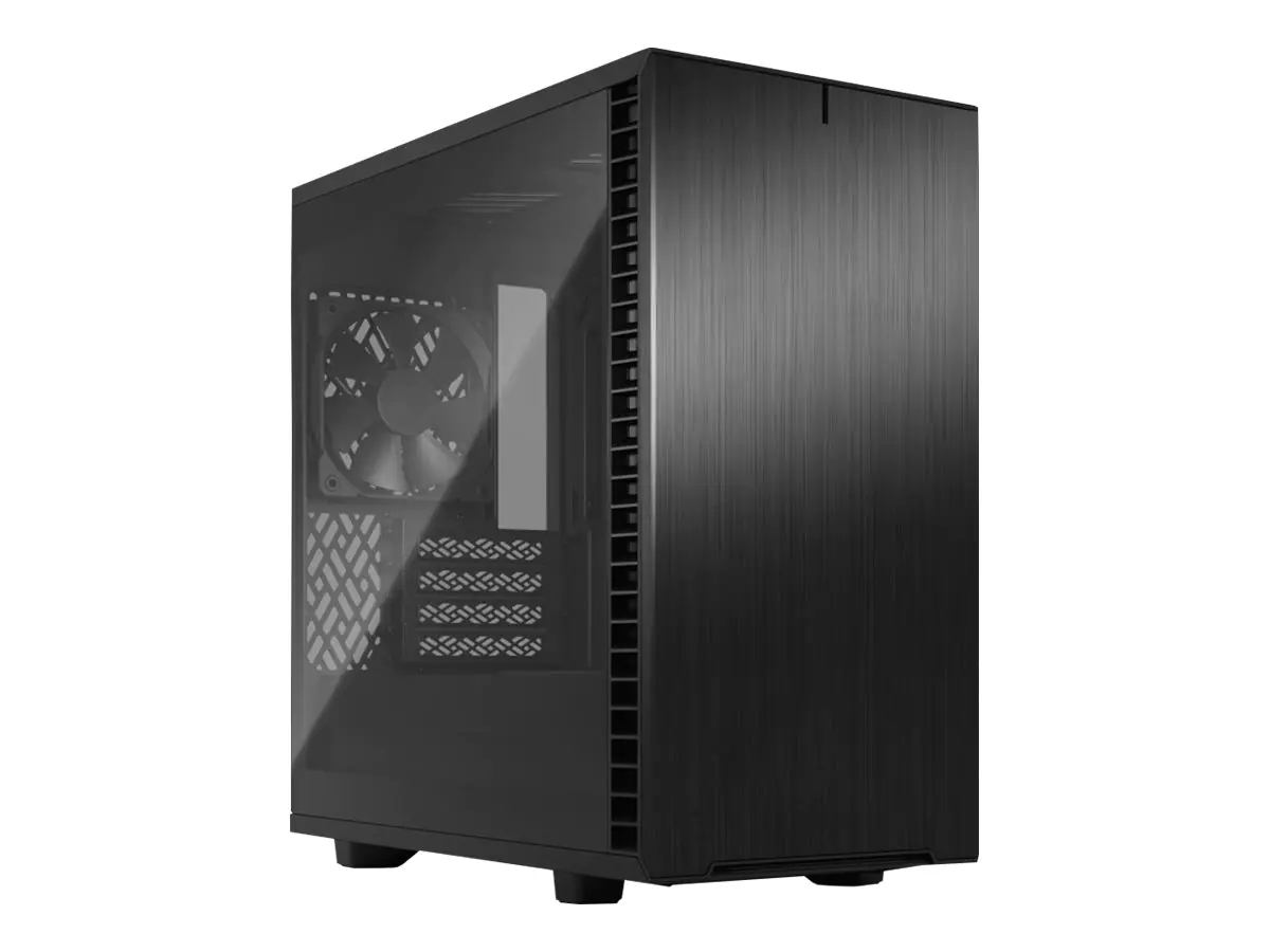 Fractal Design Define 7 Mini - Tower - micro ATX - Seitenteil mit Fenster (gehärtetes Glas) - keine Spannungsversorgung (ATX) - Schwarz - USB/Audio