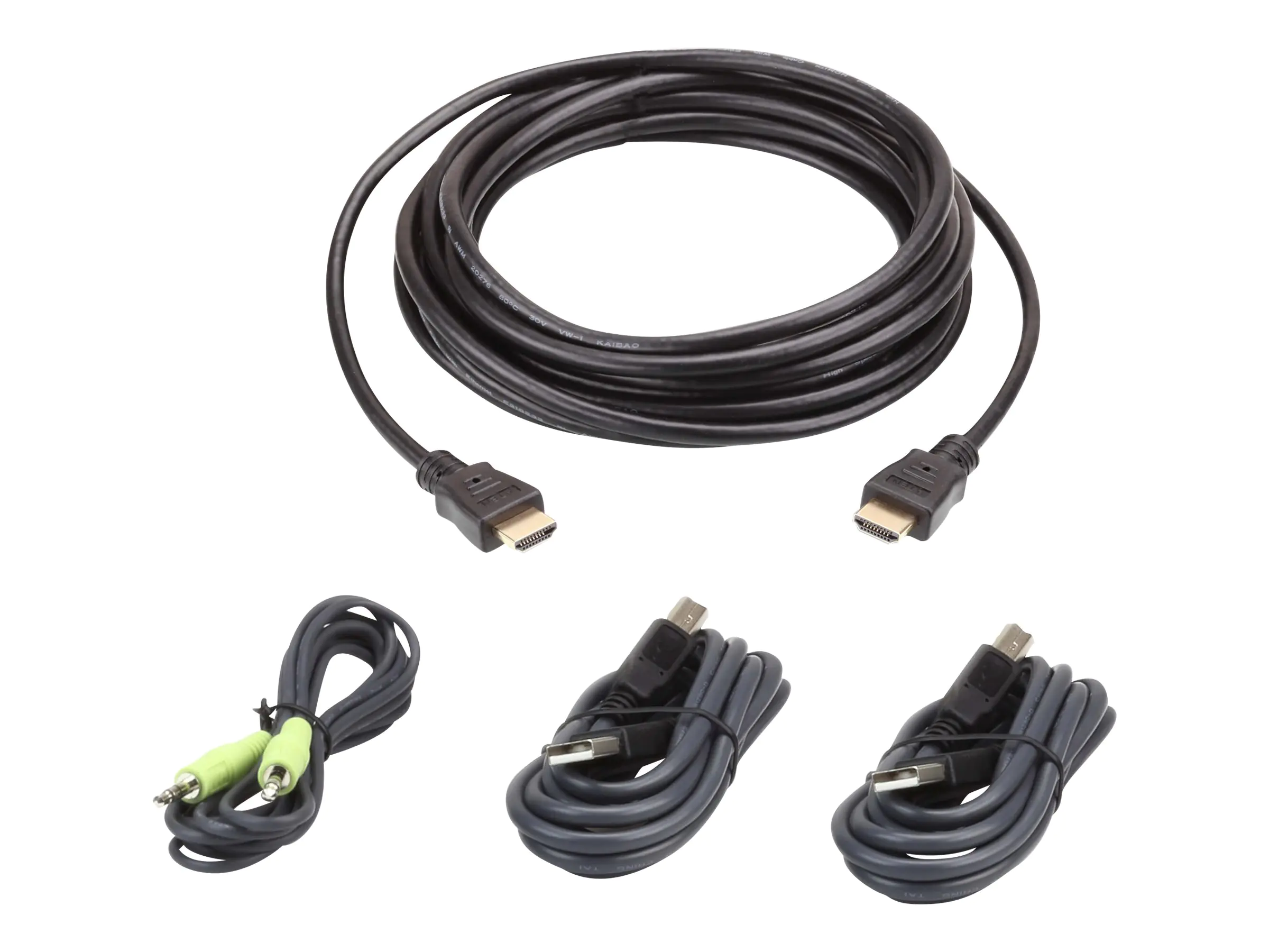 ATEN 2L-7D03UHX4 USB HDMI Secure KVM - Tastatur- / Video- / Maus- / Audio- / USB-Kabelkit - TAA-konform - für ATEN CS1182H4 ATEN 2L-7D03UHX4 USB HDMI Secure KVM - Tastatur- / Video- / Maus- / Audio- / USB-Kabelkit - TAA-konform - für ATEN CS1182H4