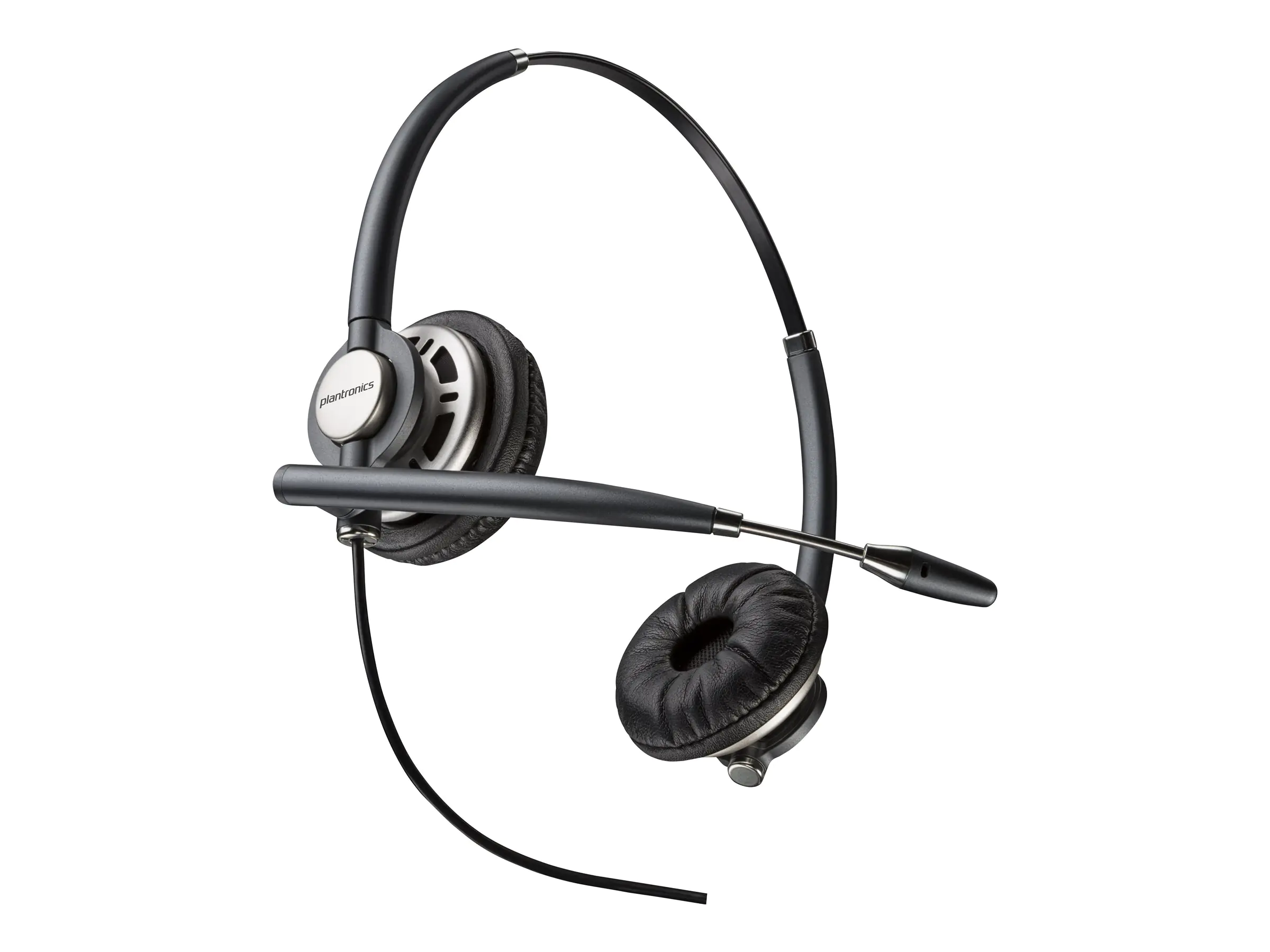 Poly HP Poly EncorePro 720 Binaurales Headset + Quick Disconnect, Kabelgebunden, Büro/Callcenter, 80 - 20000 Hz, 78 g, Kopfhörer, Schwarz 8R707AA#ABB