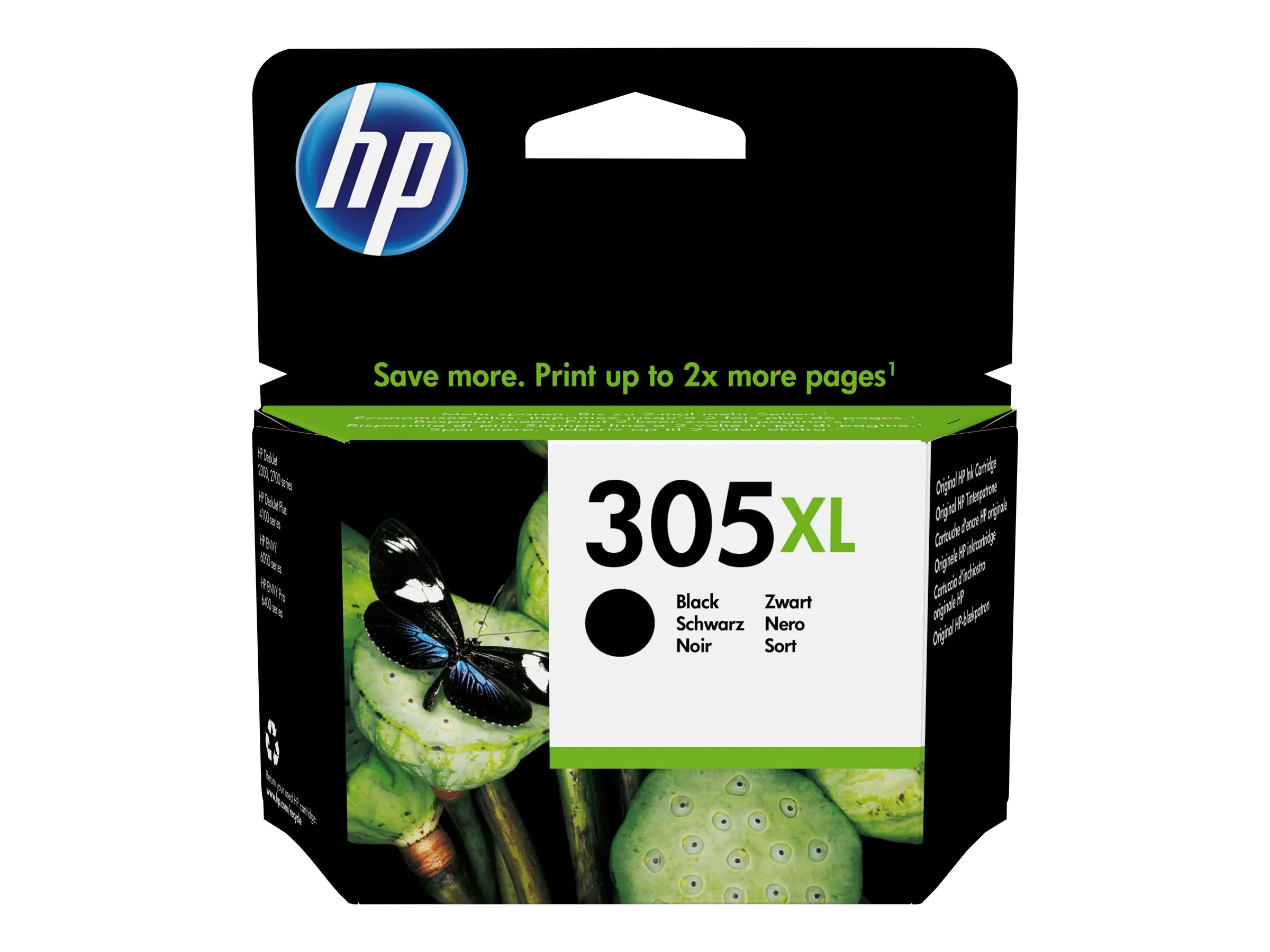 HP 305XL - 4 ml - Hohe Ergiebigkeit - pigmentiertes Schwarz 3YM62AE#UUS