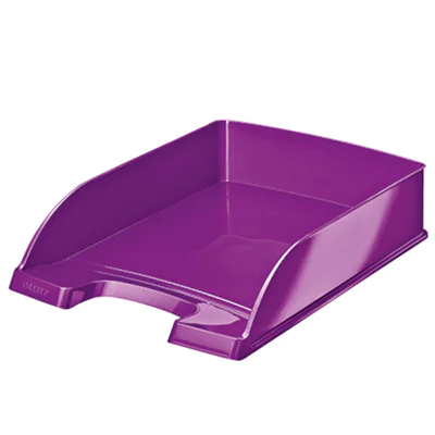 Leitz Briefablage WOW Plus 52263062 DIN A4 stapelbar PS violett Leitz Briefablage WOW Plus 52263062 DIN A4 stapelbar PS violett