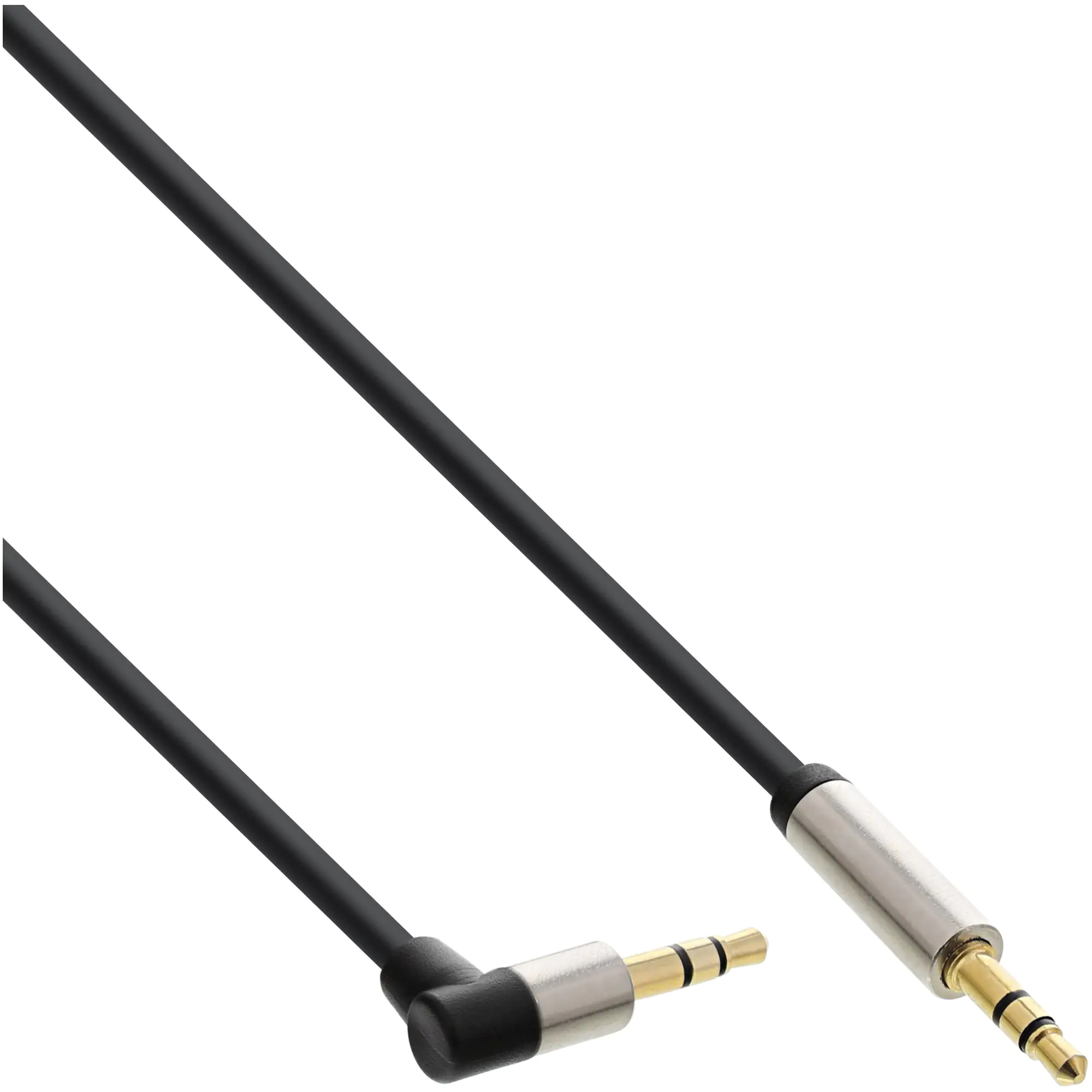 InLine Slim Audio Kabel Klinke 3,5 mm ST/ST - gewinkelt - Stereo 99224