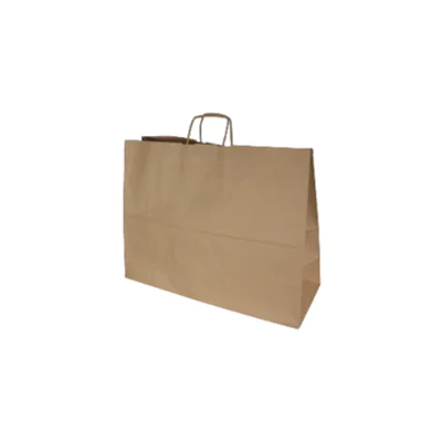 Tragetasche 50 x 39 x 18 cm (B x H x T) 90g/m² Kraftpapier natron braun 100 St./Pack. Tragetasche 50 x 39 x 18 cm (B x H x T) 90g/m² Kraftpapier natron braun 100 St./Pack.