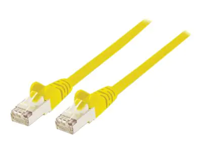 Intellinet Network Patch Cable, Cat7 Cable/Cat6A Plugs, 5m, Yellow, Copper, S/FTP, LSOH / LSZH, PVC, RJ45, Gold Plated Contacts, Snagless, Booted, Polybag - Patch-Kabel - RJ-45 (M) bis RJ-45 (M) - 5 m - SFTP - CAT 7 (Kabel) / CAT 6a (Anschlüsse) - halogen Intellinet Network Patch Cable, Cat7 Cable/Cat6A Plugs, 5m, Yellow, Copper, S/FTP, LSOH / LSZH, PVC, RJ45, Gold Plated Contacts, Snagless, Booted, Polybag - Patch-Kabel - RJ-45 (M) bis RJ-45 (M) - 5 m - SFTP - CAT 7 (Kabel) / CAT 6a (Anschlüsse) - halogen