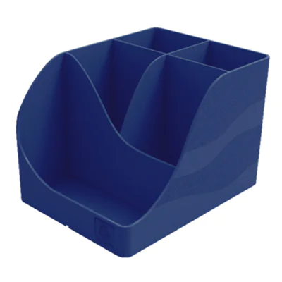 Exacompta Stifteköcher PEN-WAVE Bee Blue 11,9 x 10,9 x 15,5 cm (B x H x T) Polystyrol, recycelt marineblau Exacompta Stifteköcher PEN-WAVE Bee Blue 11,9 x 10,9 x 15,5 cm (B x H x T) Polystyrol, recycelt marineblau