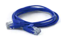 WANTEC 7242, 0,5 m, Cat6a, U/UTP (UTP), RJ-45, RJ-45, Blau