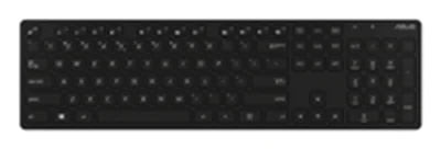 ASUS W5000, Volle Größe (100%), Kabellos, RF Wireless, QWERTZ, Schwarz, Maus enthalten 90XB0430-BKM2B0