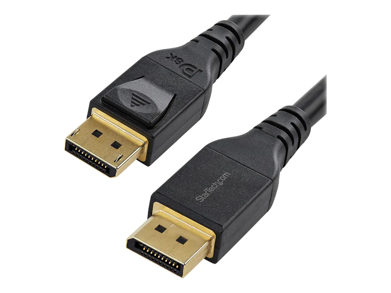 StarTech DisplayPort 1.4 Kabel ( 4m, 8K bei 60Hz, HBR3, HDR, vergoldet, VESA-zertifiziert) - DisplayPort-Kabel - DisplayPort (M) eingerastet zu DisplayPort (M) eingerastet - DisplayPort 1.4 - 4 m - 8K Unterstützung - Schwarz StarTech DisplayPort 1.4 Kabel ( 4m, 8K bei 60Hz, HBR3, HDR, vergoldet, VESA-zertifiziert) - DisplayPort-Kabel - DisplayPort (M) eingerastet zu DisplayPort (M) eingerastet - DisplayPort 1.4 - 4 m - 8K Unterstützung - Schwarz