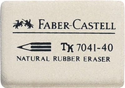 Faber-Castell Radierer 184140 Kautschuk weiß