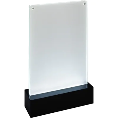 SIGEL LED-Tischaufsteller luminous TA422 A5 2xAA 1,5V glasklar/sw SIGEL LED-Tischaufsteller luminous TA422 A5 2xAA 1,5V glasklar/sw