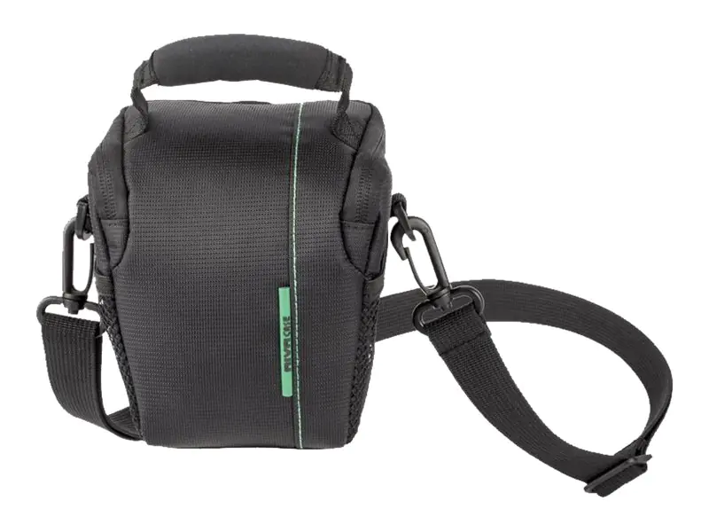 Riva Case 7412 (PS) - Schultertasche für Kamera mit Zoom-Objektiv - Polyester - Schwarz