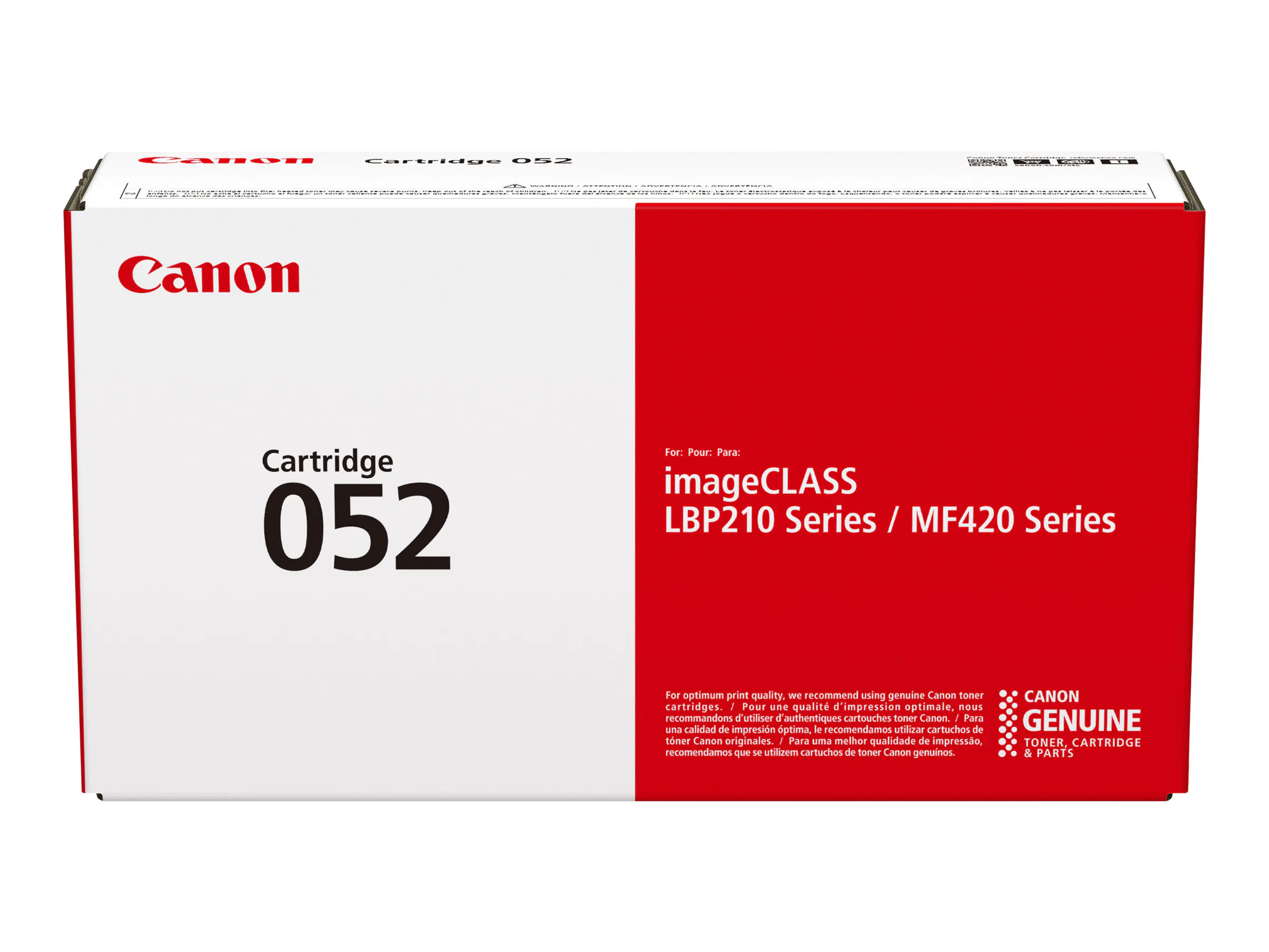 Canon 052 - Schwarz - Original - Tonerpatrone - für imageCLASS LBP212, LBP215, MF429; i-SENSYS LBP212, LBP214, LBP215, MF421, MF426, MF429 Canon 052 - Schwarz - Original - Tonerpatrone - für imageCLASS LBP212, LBP215, MF429; i-SENSYS LBP212, LBP214, LBP215, MF421, MF426, MF429