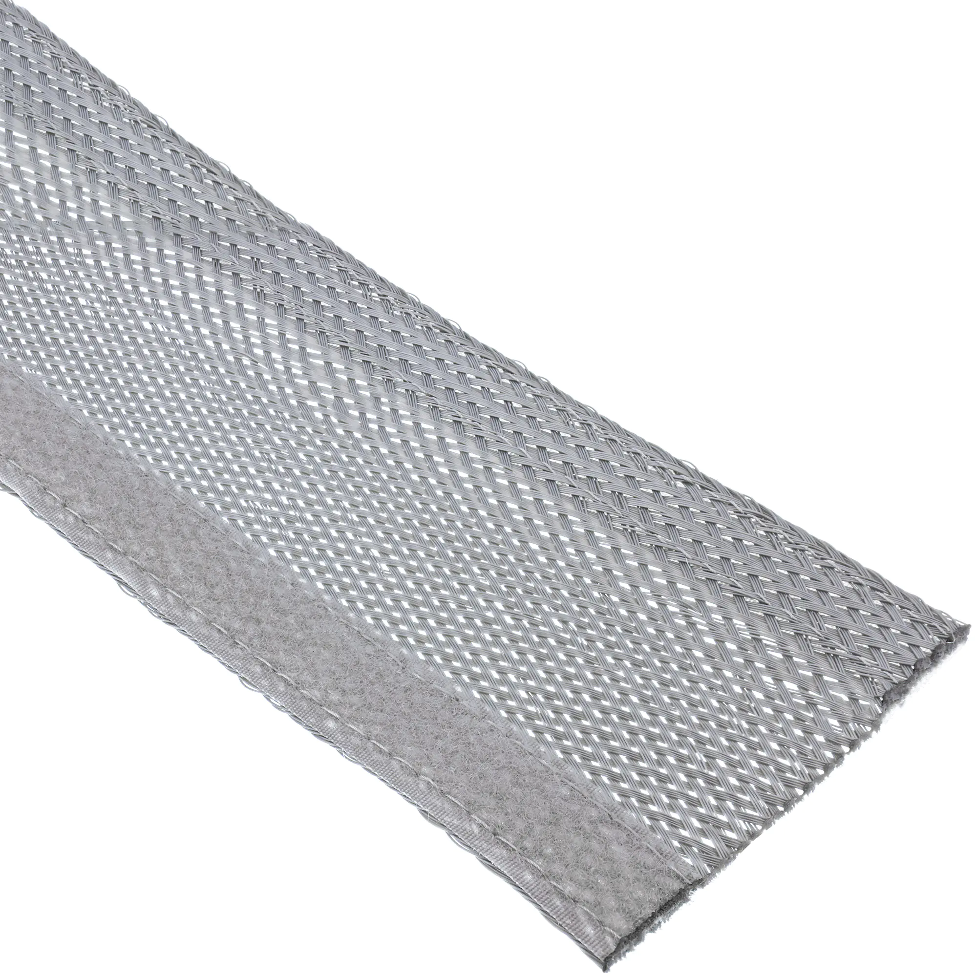 InLine - Kabelschlauch - Gewebeschlauch mit Klettverschluss, 25 mm Durchmesser - weiß - 1 m