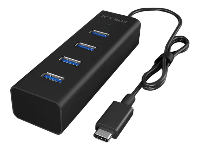 RaidSonic ICY BOX IB-Hub1409-C3 - Hub - 4 x SuperSpeed USB 3.0 - Desktop RaidSonic ICY BOX IB-Hub1409-C3 - Hub - 4 x SuperSpeed USB 3.0 - Desktop