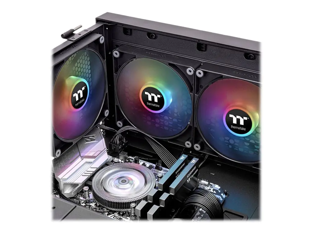 Thermaltake CT120 ARGB Sync - Gehäuselüfter - 120 mm - Schwarz (Packung mit 2) CL-F149-PL12SW-A