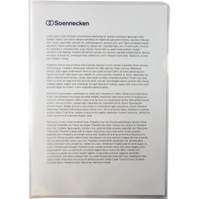 Soennecken Sichthülle 1609 DIN A4 PP transparent 50 St./Pack. Soennecken Sichthülle 1609 DIN A4 PP transparent 50 St./Pack.