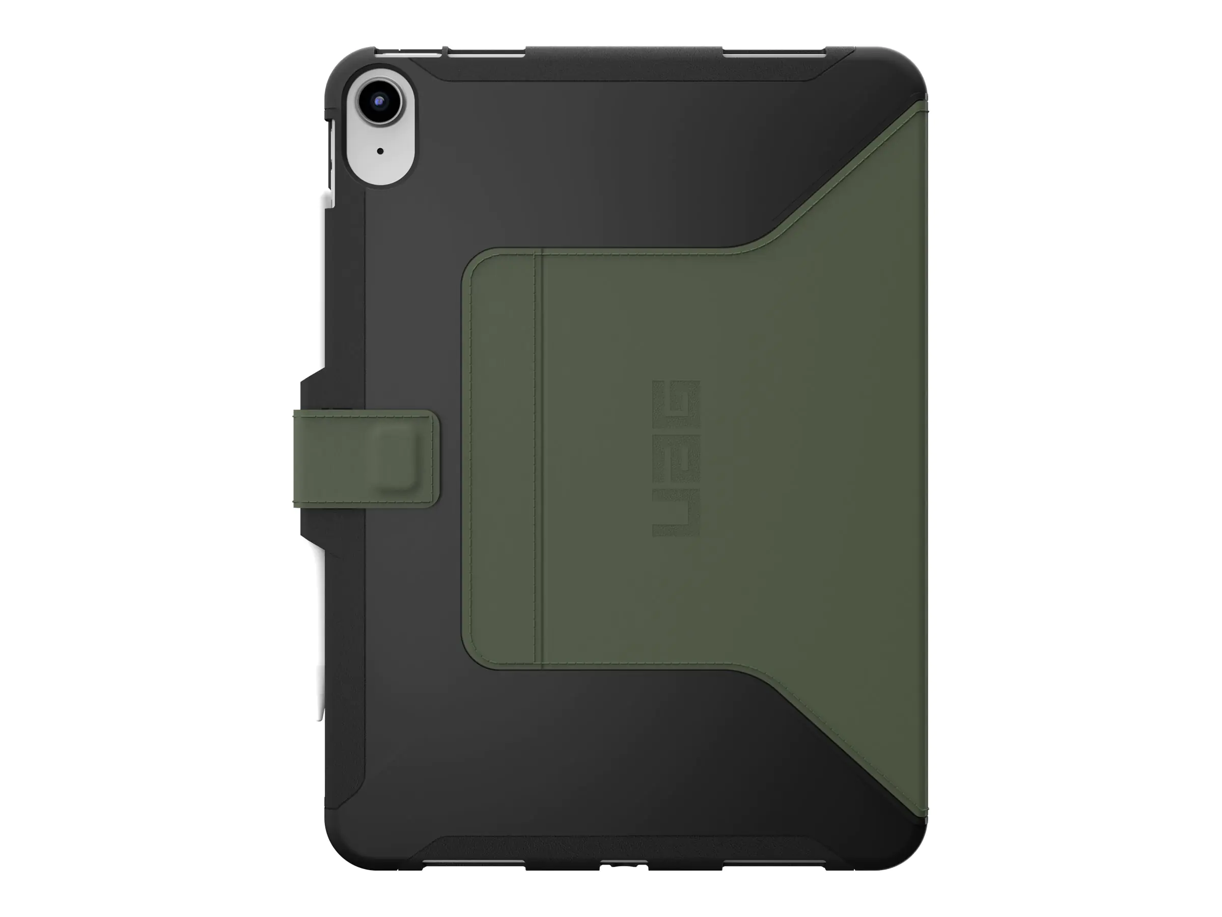 Urban Armor Gear UAG Rugged Case for iPad 10.9 (10th Gen, 2022) - Scout Folio Black/Olive - Bildschirmschutz für Tablet - Thermoplastisches Polyurethan (TPU) 12339I114072