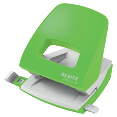 Leitz Locher NeXXt Recycle 8cm 30 Bl. (80 g/m²) mit Anschlagschiene grün Leitz Locher NeXXt Recycle 8cm 30 Bl. (80 g/m²) mit Anschlagschiene grün