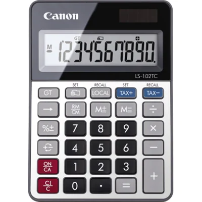 Canon Tischrechner LS-102TC 12stellig Solar/Batterie Canon Tischrechner LS-102TC 12stellig Solar/Batterie