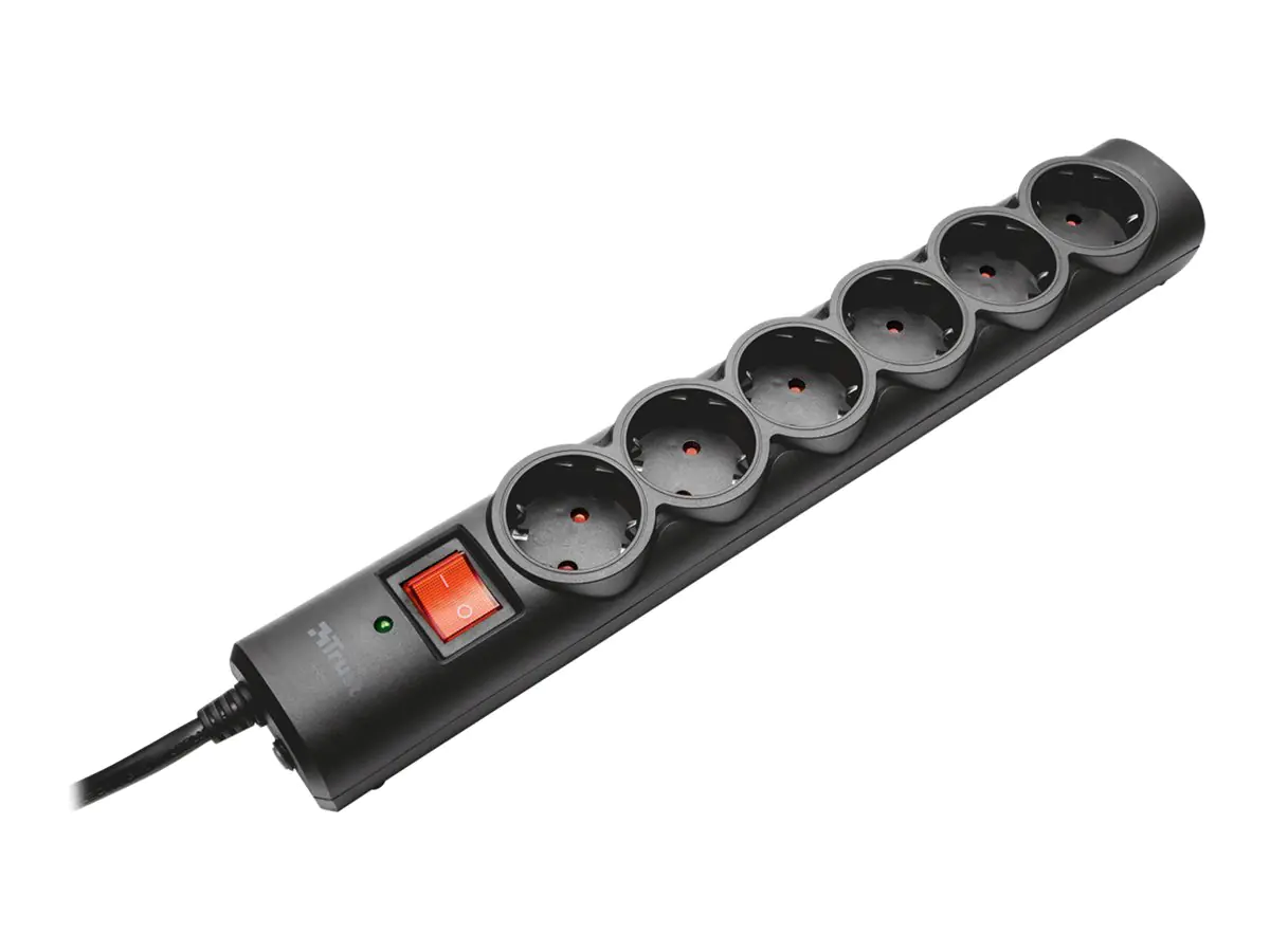 Trust Surge Guard - Überspannungsschutz - Ausgangsanschlüsse: 6 - 1.8 m