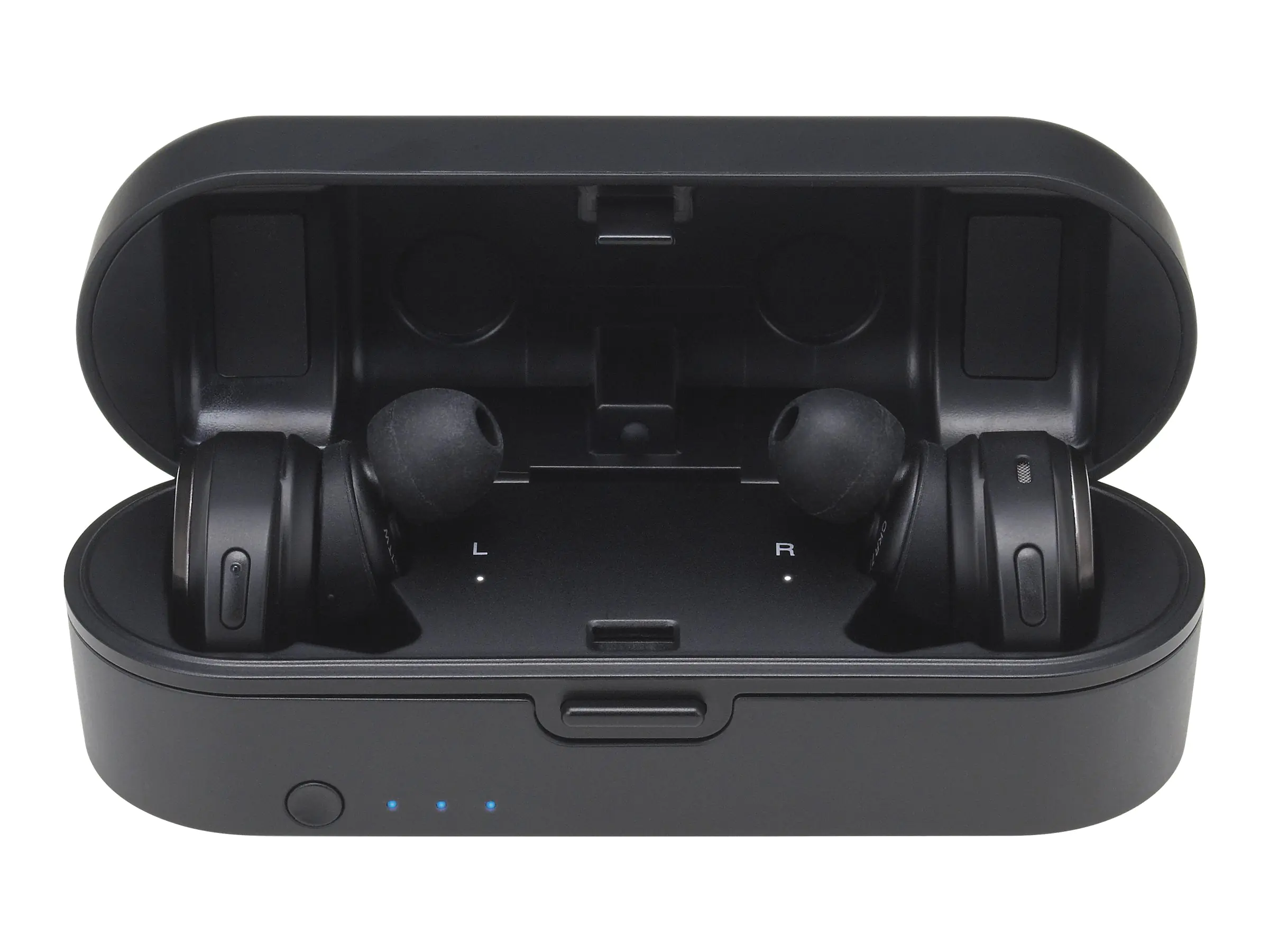 Audio-Technica ATH-CKR7TW - Kopfhörer - im Ohr - Schwarz - Binaural - Kabellos - Mikro-USB