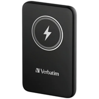 Verbatim Charge 'n' Go - Induktive Power Bank - Magnethalterung - Li-Pol - 10000 mAh - 20 Watt - 2.4 A - Apple 2.4A, Apple Fast Charge, BC1.2, PD 3.0, Quick Charge 3.0 (24 pin USB-C) - Schwarz
