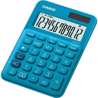 CASIO Tischrechner MS-20UC-BU-W-EC blau CASIO Tischrechner MS-20UC-BU-W-EC blau