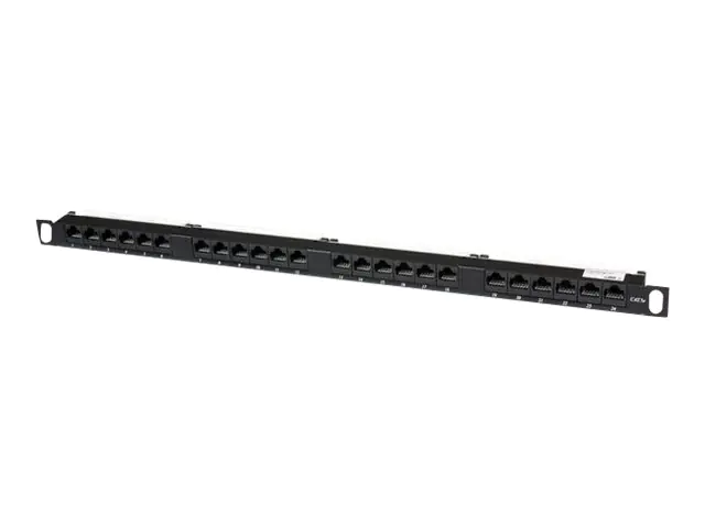 StarTech 24 Port 0.5U Cat5e Patch Panel - RJ45 Ethernet Rack Mount Cat 5e 110 Patch Panel - Rackmount Network Patch Panel (PANELHU24) - Patch Panel - CAT 5e - 24 Ports - für P/N: RACK-18U-20-WALL-OA, RACK-21U-20-WALL-OA, RACK-24U-20-WALL-OA, RK3236BKF, WA