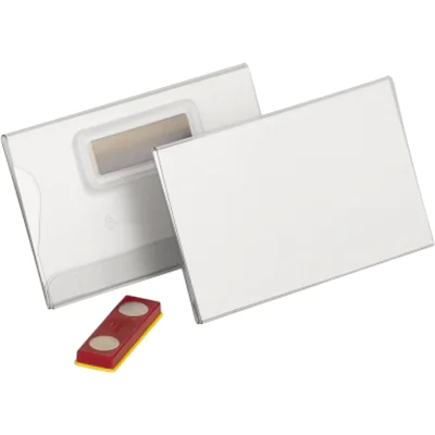 DURABLE Namensschild 90 x 54 mm (B x H) Magnet transparent 25 St./Pack. DURABLE Namensschild 90 x 54 mm (B x H) Magnet transparent 25 St./Pack.