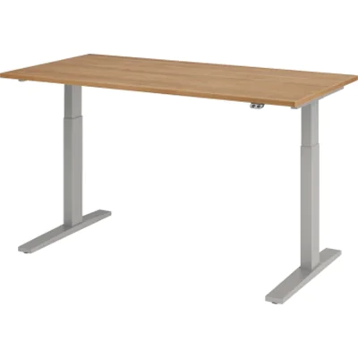 Hammerbacher Schreibt. VXMKA16/N/S el.160x80cm silber/nussbaum Hammerbacher Schreibt. VXMKA16/N/S el.160x80cm silber/nussbaum