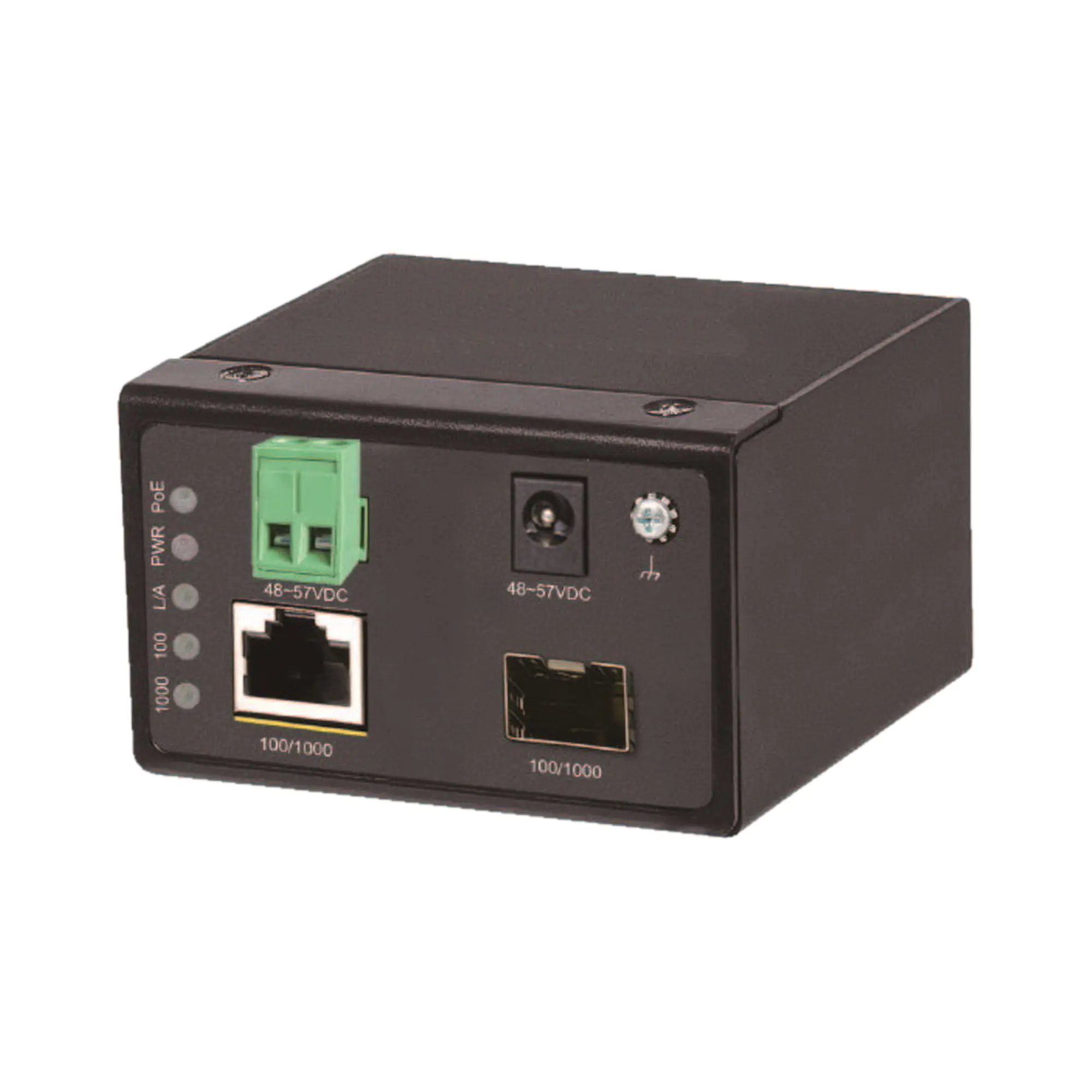 Longshine LCS-CP863I PoE+ Media Converter 100/1000Gb/s RJ45 - SFP/FX - Converter - Kupferdra