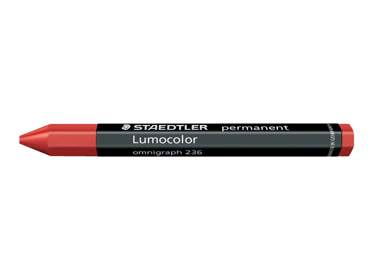 STAEDTLER Signierkreide Lumocolor permanent omnigraph 236-2 rot