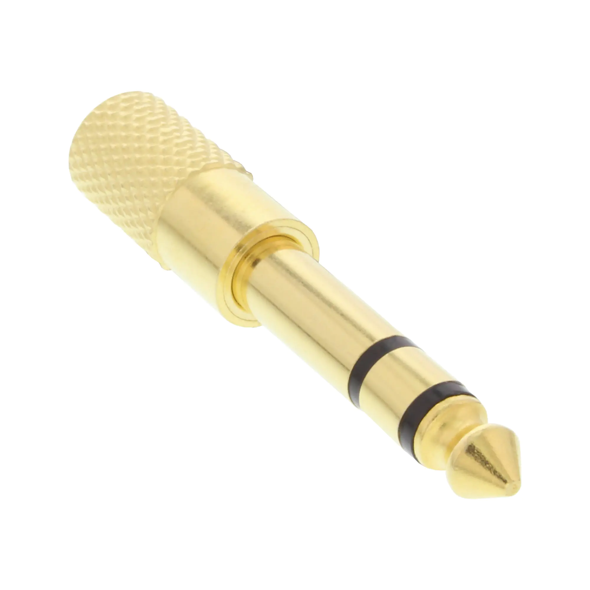 InLine Audio Adapter - 6,3mm Klinke Stecker an 3,5mm Klinke Buchse - Stereo - gold 99305P