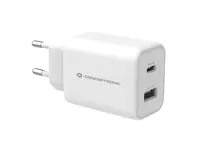 Conceptronic ALTHEA 2-Port 33W USB PD-PPS-Ladegerät, QC 3.0, Drinnen, AC, 3,3 V, Weiß ALTHEA11W