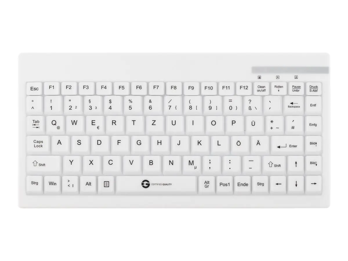 GETT TKG-088-GCQ-IP68-KGEH-WHITE-USB-DE - Medical Grade - Tastatur - waschbar - USB - Deutsch - weiß