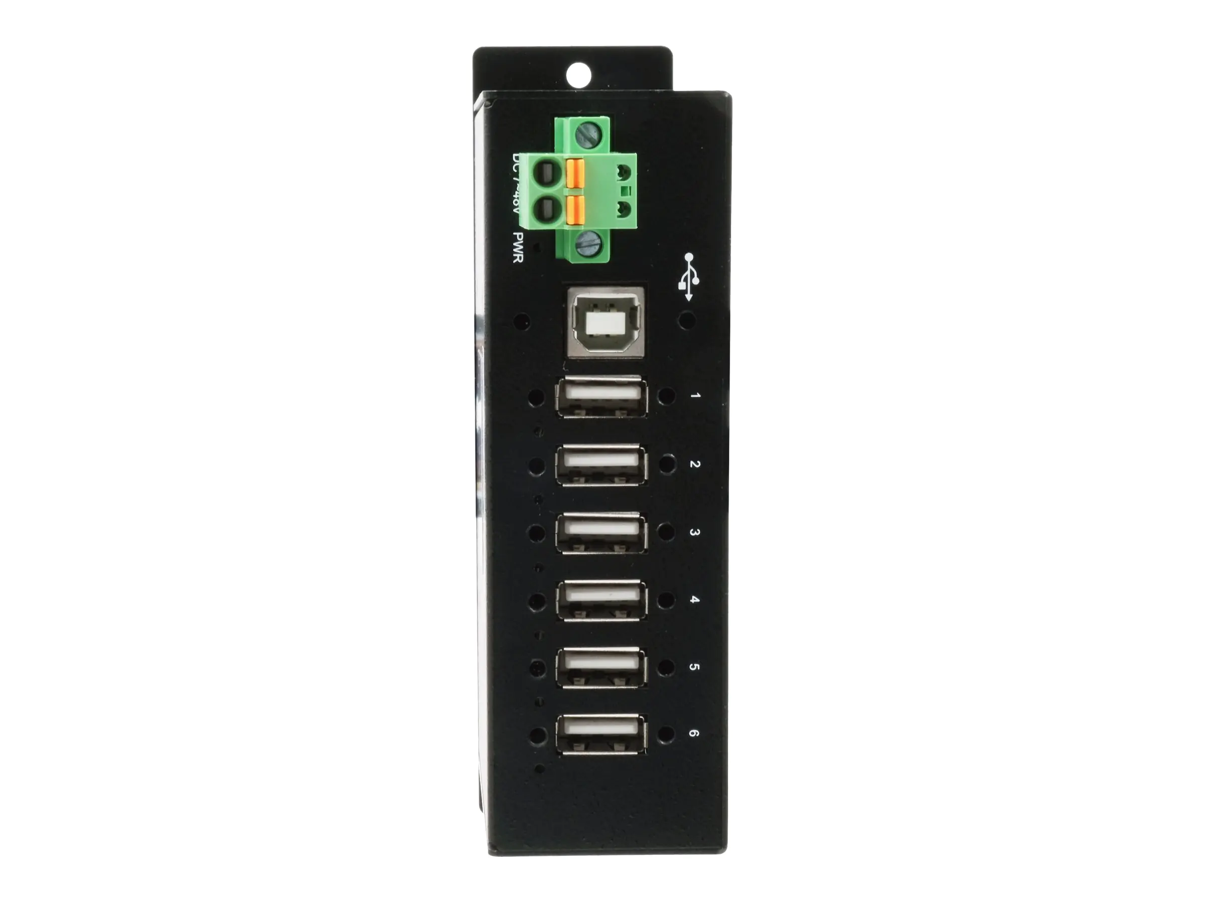 Exsys EX-1596HMVS - Hub - 6 x USB 2.0 - an DIN-Schiene