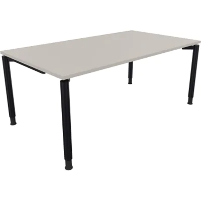 Schreibtisch Vierfuß Rundrohr B1800xT1000xH680-820 an/Lichtgrau Schreibtisch Vierfuß Rundrohr B1800xT1000xH680-820 an/Lichtgrau