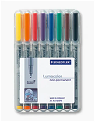 STAEDTLER Folienstift Lumocolor 316 WP8 0,6mm sortiert 8 St./Pack.