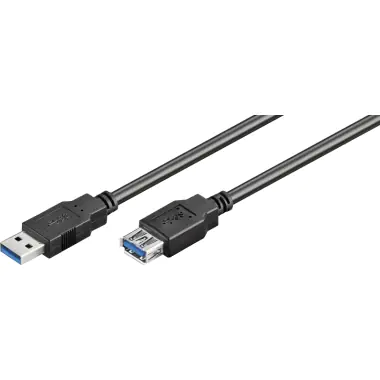 Goobay USB Verlängerungskabel 93999 USB 3.0 3m A-Stecker/A-Buchse sw Goobay USB Verlängerungskabel 93999 USB 3.0 3m A-Stecker/A-Buchse sw