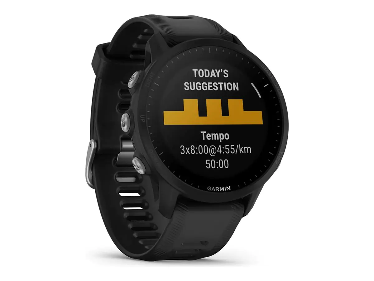 Garmin Forerunner 955 - Sportuhr mit Riemen - Silikon - Handgelenkgröße: 130-220 mm - Anzeige 3.3 cm (1.3") 010-02638-30