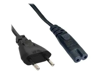 InLine - Stromkabel - Stromversorgung (M) zu power IEC 60320 C7 - 2 m - Schwarz