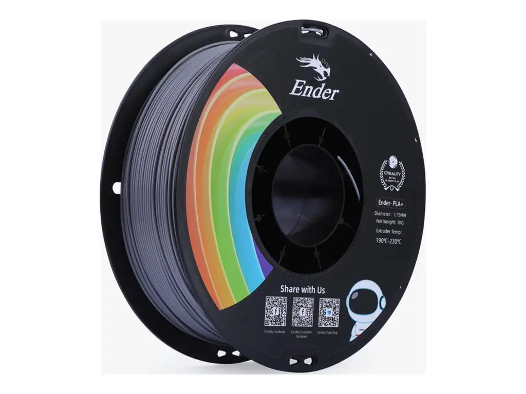 Creality Filament PLA+ Grau 1.75 mm 1 kg