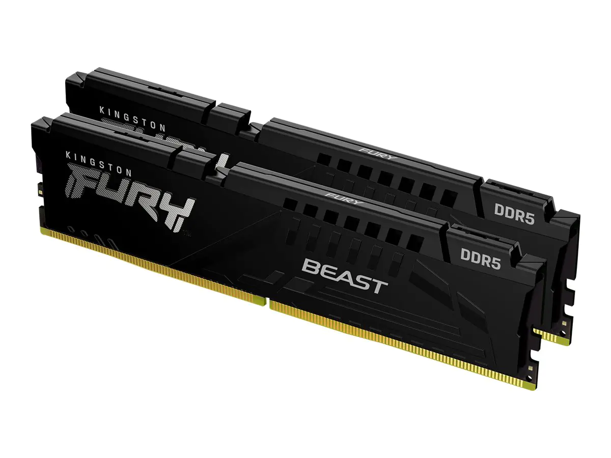 Kingston FURY Beast - DDR5 - Kit - 64 GB: 2 x 32 GB - DIMM 288-PIN - 6000 MHz / PC5-48000 - CL36 - 1.35 V - ungepuffert - on-die ECC Kingston FURY Beast - DDR5 - Kit - 64 GB: 2 x 32 GB - DIMM 288-PIN - 6000 MHz / PC5-48000 - CL36 - 1.35 V - ungepuffert - on-die ECC