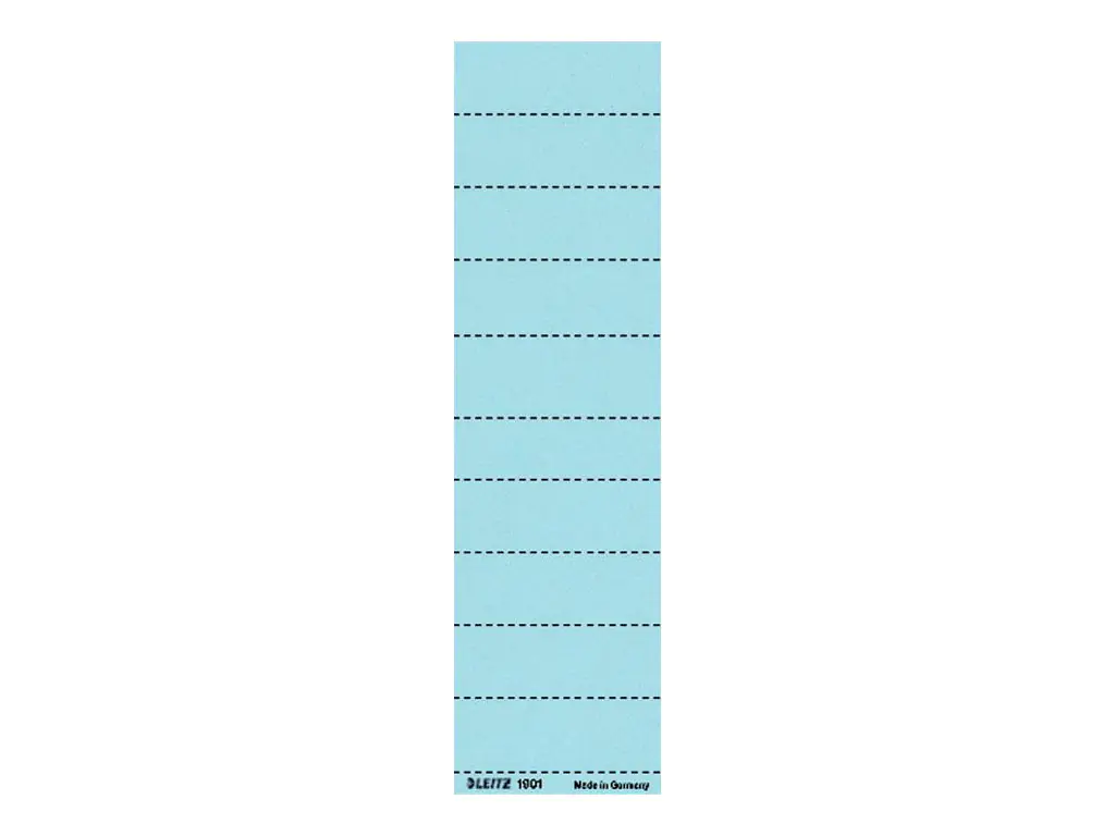 Leitz Beschriftungsschild 19010035 blanko 4zeilig blau 100 St./Pack.