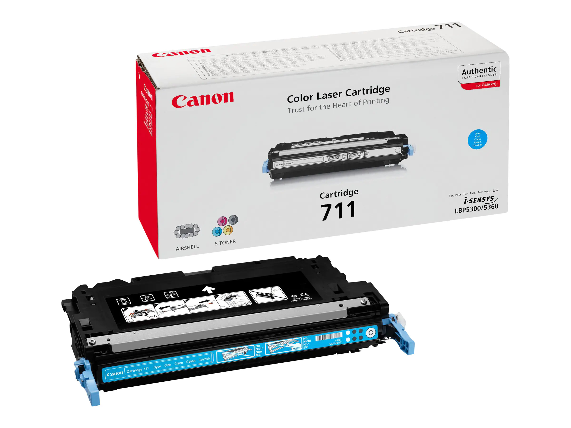 Canon 711 - Cyan - Original - Tonerpatrone - für imageRUNNER C1022; i-SENSYS MF9130, MF9170, MF9220, MF9280; Satera LBP5300, LBP5400 Canon 711 - Cyan - Original - Tonerpatrone - für imageRUNNER C1022; i-SENSYS MF9130, MF9170, MF9220, MF9280; Satera LBP5300, LBP5400