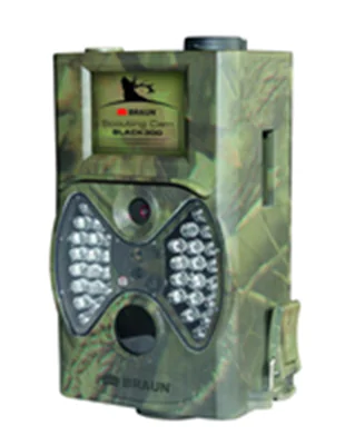 Braun Photo Technik Scouting Cam BLACK300, IP-Sicherheitskamera, Outdoor, Verkabelt, Box, Wand, Grün 57660